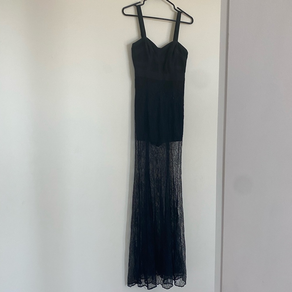 Marciano black lace dress